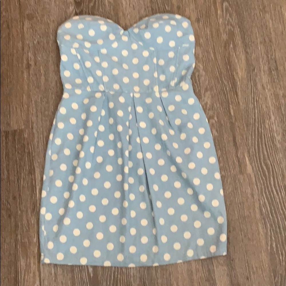 Preppy Vintage Polka Dot Corset Dress